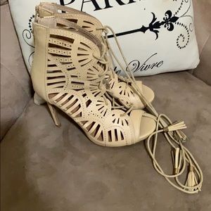 Lace up booties